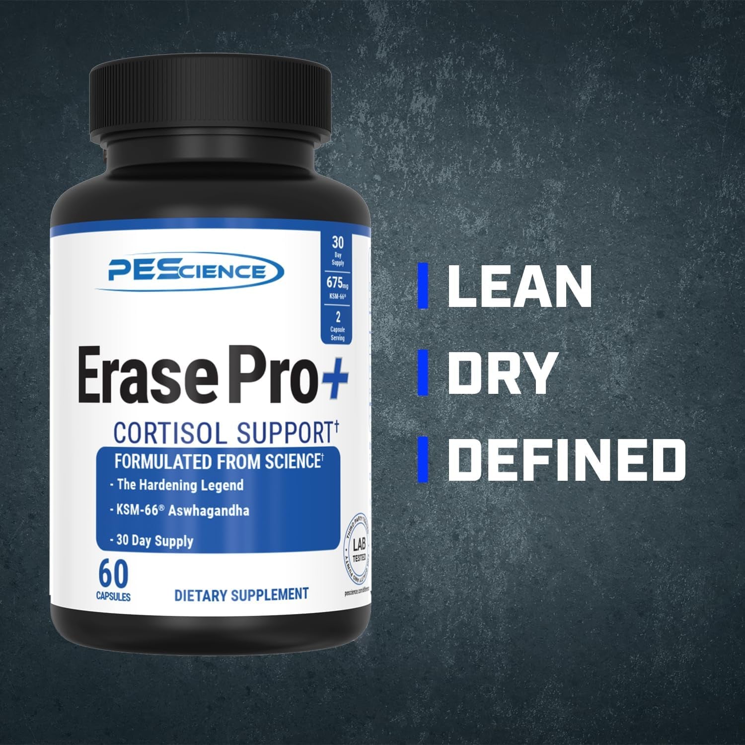 Pescience Erase Pro +, Natural Testosterone Booster, Cortisol Blocker, and anti Estrogen PCT Supplement, 30 Day Cycle