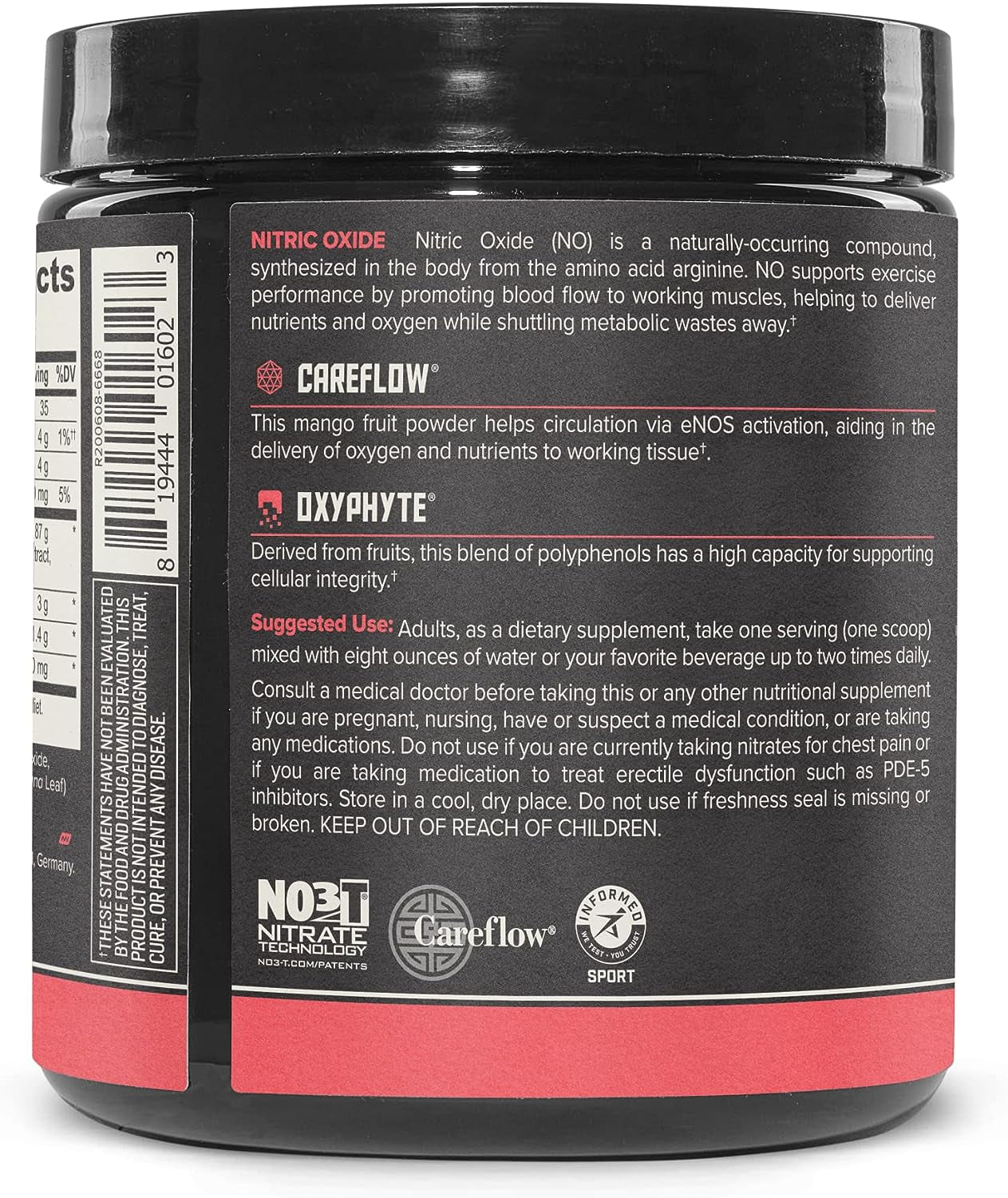 Total Nitric Oxide - Caffeine Free Pre Workout Powder W/ Beet Root, L Arginine & L Citrulline Malate | Boost Energy & Recovery | Harvest Fruit Flavor - 20 Servings