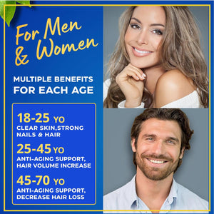 Liquid Biotin for Hair Growth Collagen - Biotin Liquid 10,000Mcg Collagen 5,000Mcg Extra Strength Liquid - Liquid Collagen and Biotin Drops for Hair Growth - Biotin and Collagen Drops for Women - 2Oz