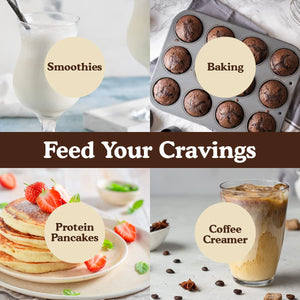 Meal Replacement Shakes, 21G Protein, Vegan Plant Based Protein Powder, Apple Cider Vinegar, ﻿Digestive Enzymes, All in One Shake for Women & Men (15 Servings, Vanilla Cream)