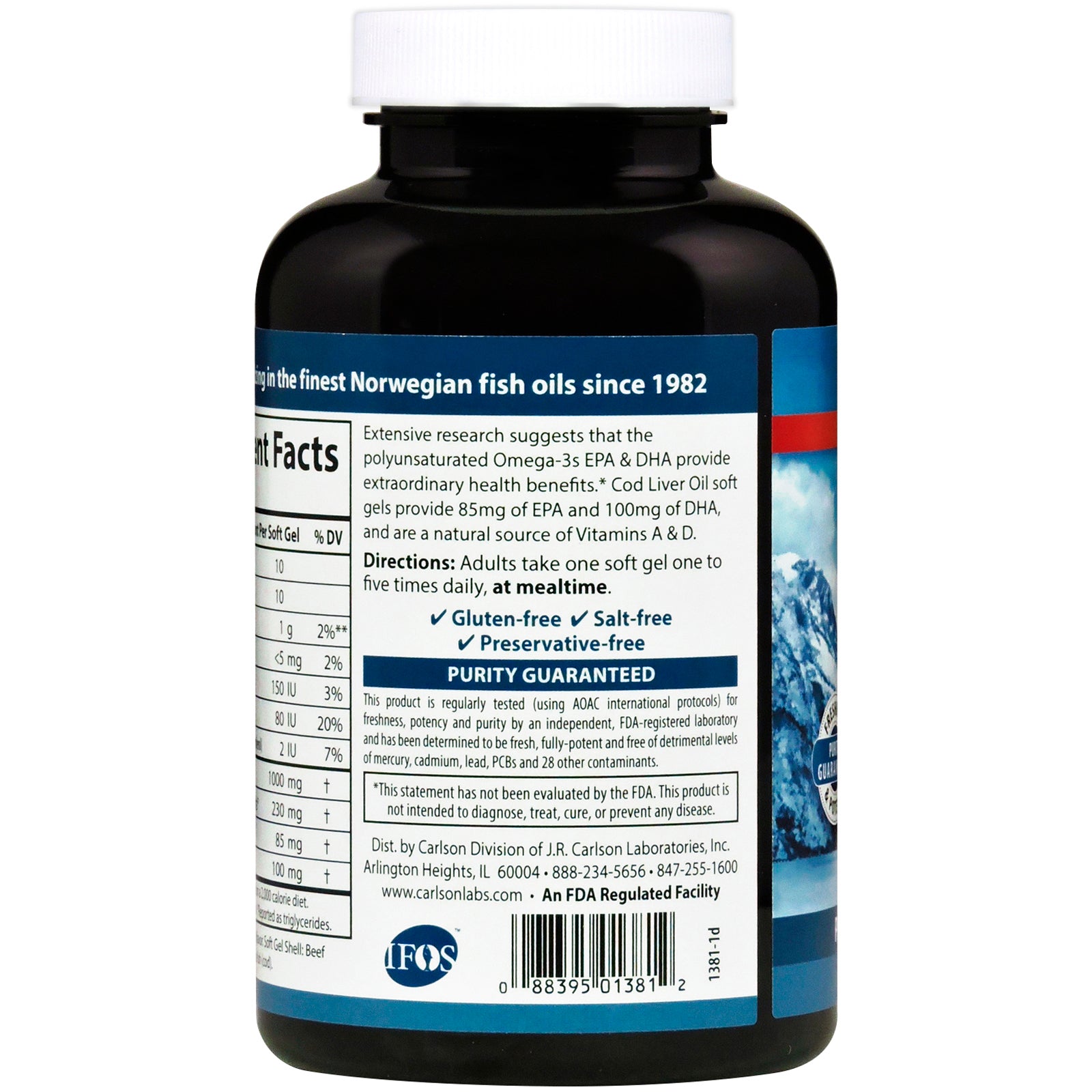 Cod Liver Oil, Lightly Lemon, 150 Soft Gels 