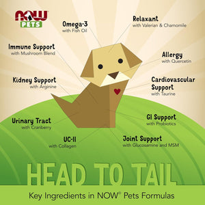 NOW Pet Health, Pet Relaxant Supplement, Formulated for Cats & Dogs, NASC Certified, 90 Chewable Tablets