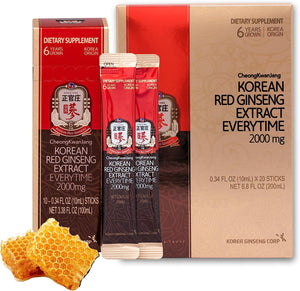 Korean Red Ginseng Everytime 2000Mg with Propolis - 20 Sticks