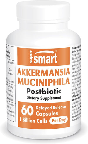 '- Akkermansia Muciniphila Postbiotic 1 Billion Non-Living Cells per Day (Maximum Strength) - GLP-1, Digestive & Gut Health Supplement | Non-Gmo & Gluten Free - 60 Delayed Release Capsules