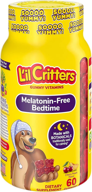 L'Il Critters Kids Gummy Multivitamin, 190 Gummies and Melatonin-Free Bedtime Gummies, 60 Gummies