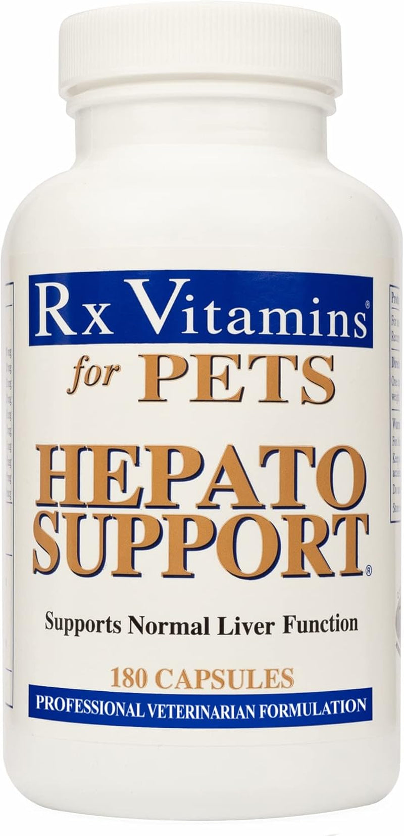 Rx Vitamins Hepato Support for Dogs & Cats - Milk Thistle Supplement for Pets - 100Mg Milk Thistle for Healthy Liver Function - Silymarin Capsules for 