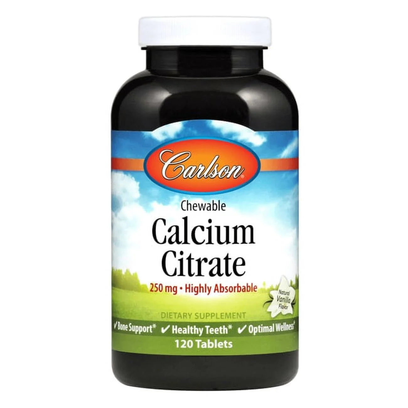 Chewable Calcium Citrate 250 Mg 120 Tabs 