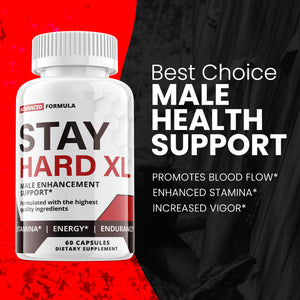 Stay Hard XL - Male Virility - 3 Bottles - 180 Capsules