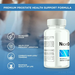 Nightdry Capsules to Support Restful Sleep & to Reduce Bladder Urges 60Ct