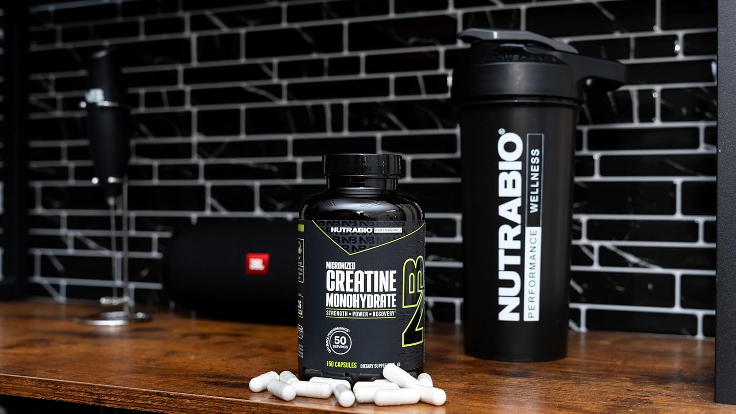 Nutrabio Micronized Creatine Monohydrate Capsules, Keto Friendly, Supports Muscle Energy, Strength, and Growth, 2500Mg, 150 Capsules