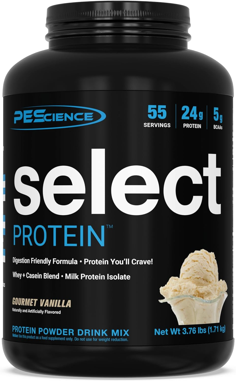 Pescience Select Low Carb Protein Powder, Gourmet Vanilla, 55 Serving, Keto Friendly and Gluten Free