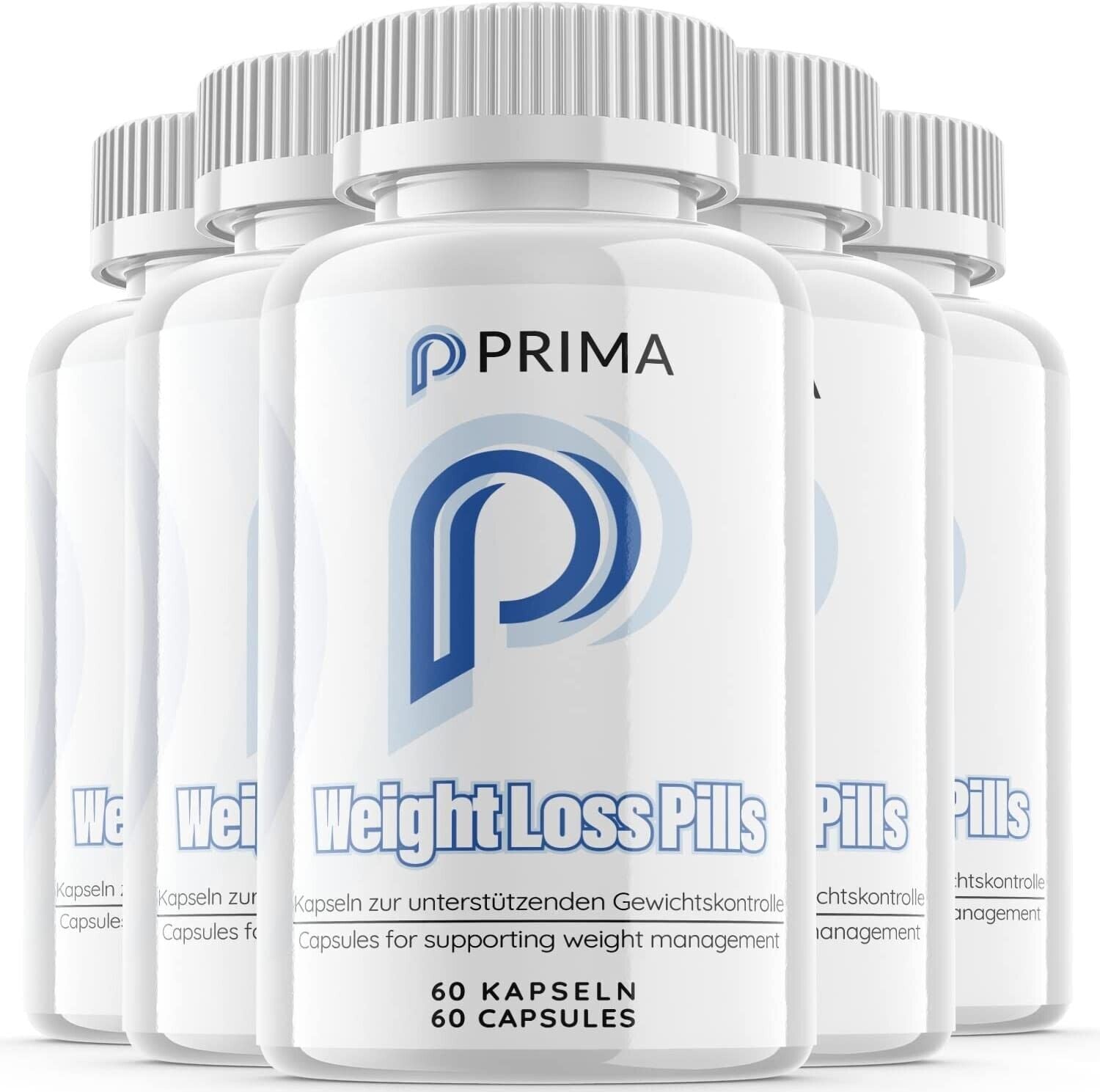 (5- Pack) Prima Diet Pills, Weight Loss, Fat Burner, Metabolism Supplement 
