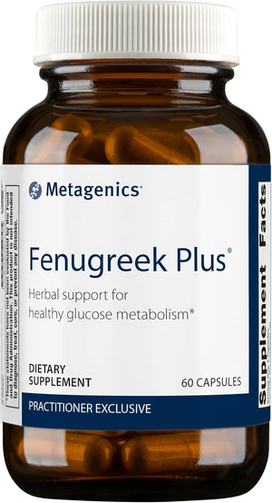Metagenics Fenugreek plus - Supports Healthy Metabolism* - Vegetarian Herbal Support - with Bitter Melon & Gymnema Extract - Non-Gmo & Gluten-Free - 60 Capsules 