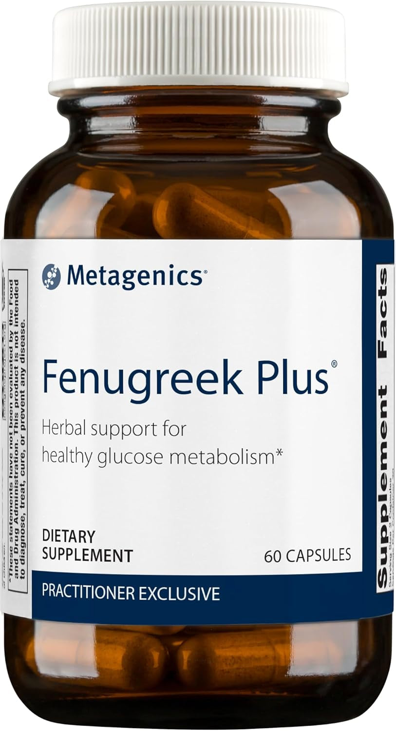 Metagenics Fenugreek plus - Supports Healthy Metabolism* - Vegetarian Herbal Support - with Bitter Melon & Gymnema Extract - Non-Gmo & Gluten-Free - 60 Capsules 