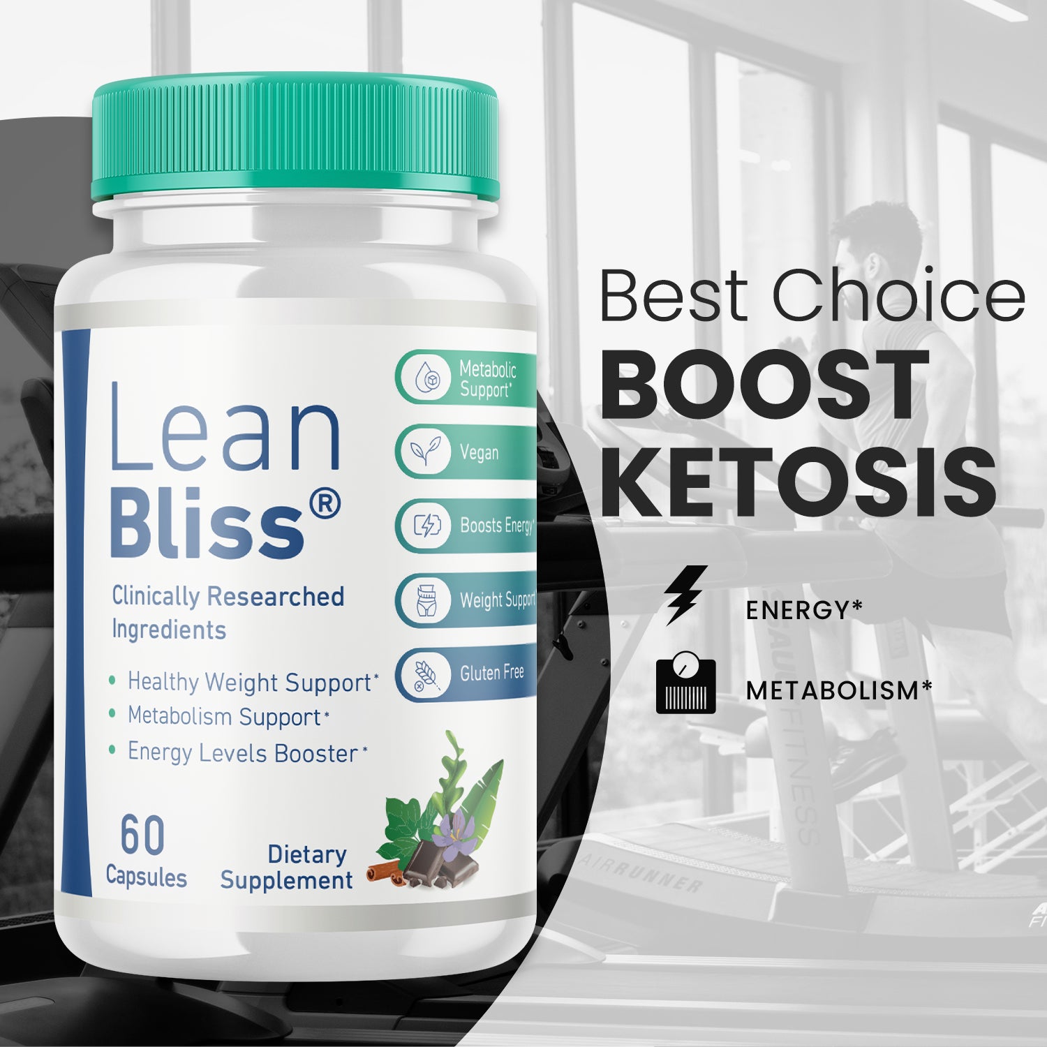 Lean Bliss, Leanbliss Supplement for Weight Loss & Fat Burning (60 Capsules) 