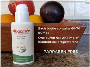 4 Balance Progesterone Cream for Women - Physician Formulated, Bio-Identical Progesterone, 50 Ml Bottle (60-70 Pumps)