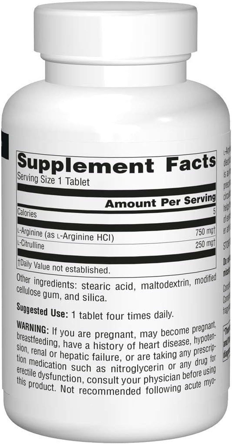 L-Arginine L-Citrulline Complex, Essential Amino Acid Supplement, Supports Peak Performance* 1,000 Mg - 240 Tablets