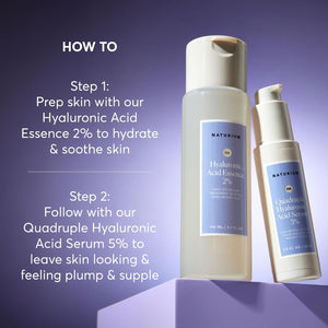 Naturium Quadruple Hyaluronic Acid Serum 5%, Hydrating & Anti-Aging Face Moisturizer, Fragrance Free, 1.0 Oz 