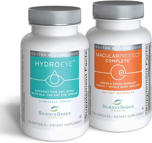 Hydroeye and Macularprotect Complete AREDS2 Formula