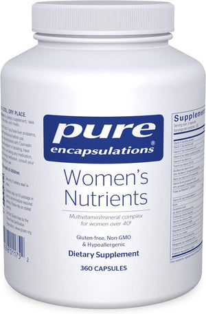 Pure Encapsulations Women'S Nutrients - Multivitamin for Women over 40 to Support Urinary Tract Health, Breast Cell Health & Eye Integrity* - with Vitamin C, Vitamin E & Vitamin a - 360 Capsules 