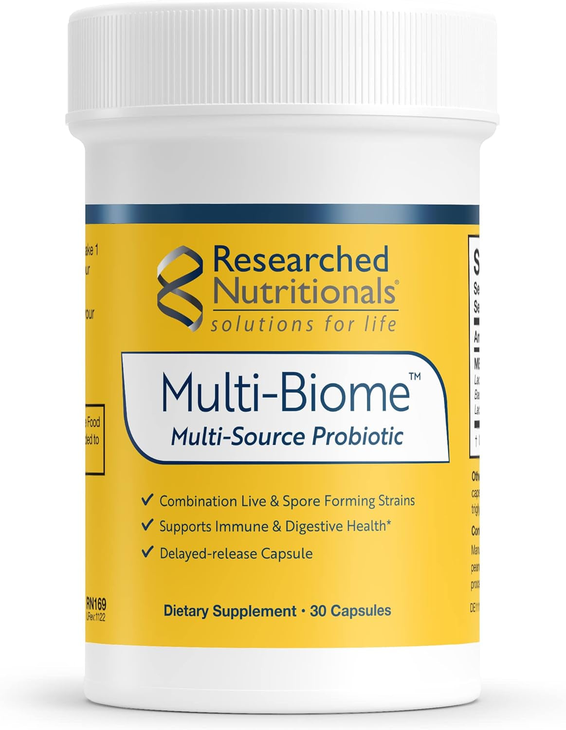 Multi-Biome Multi Strain Probiotic - Soil-Based Probiotics with Lactobacillus Probiotic Strains for Immune, Histamine, Cytokine, Digestive Health & Gut Support (30 Capsules) 