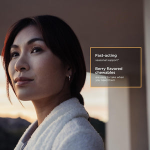 ALLQLEAR - Fast-Acting Seasonal Supportv- Berry Flavored - 60 Chewable Tablets 