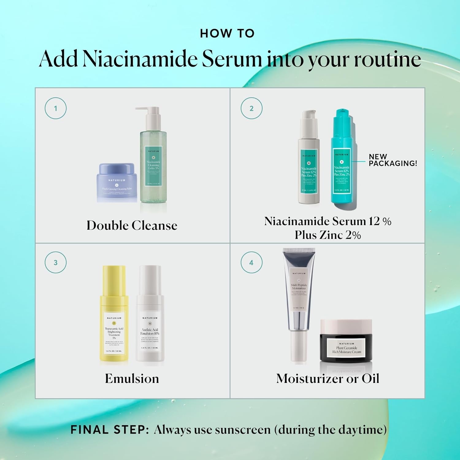 Naturium Niacinamide Face Serum 12% plus Zinc 2%, Skin Complexion Treatment & Pore Minimizer, with Hyaluronic Acid & Vitamin E, 2 Oz 