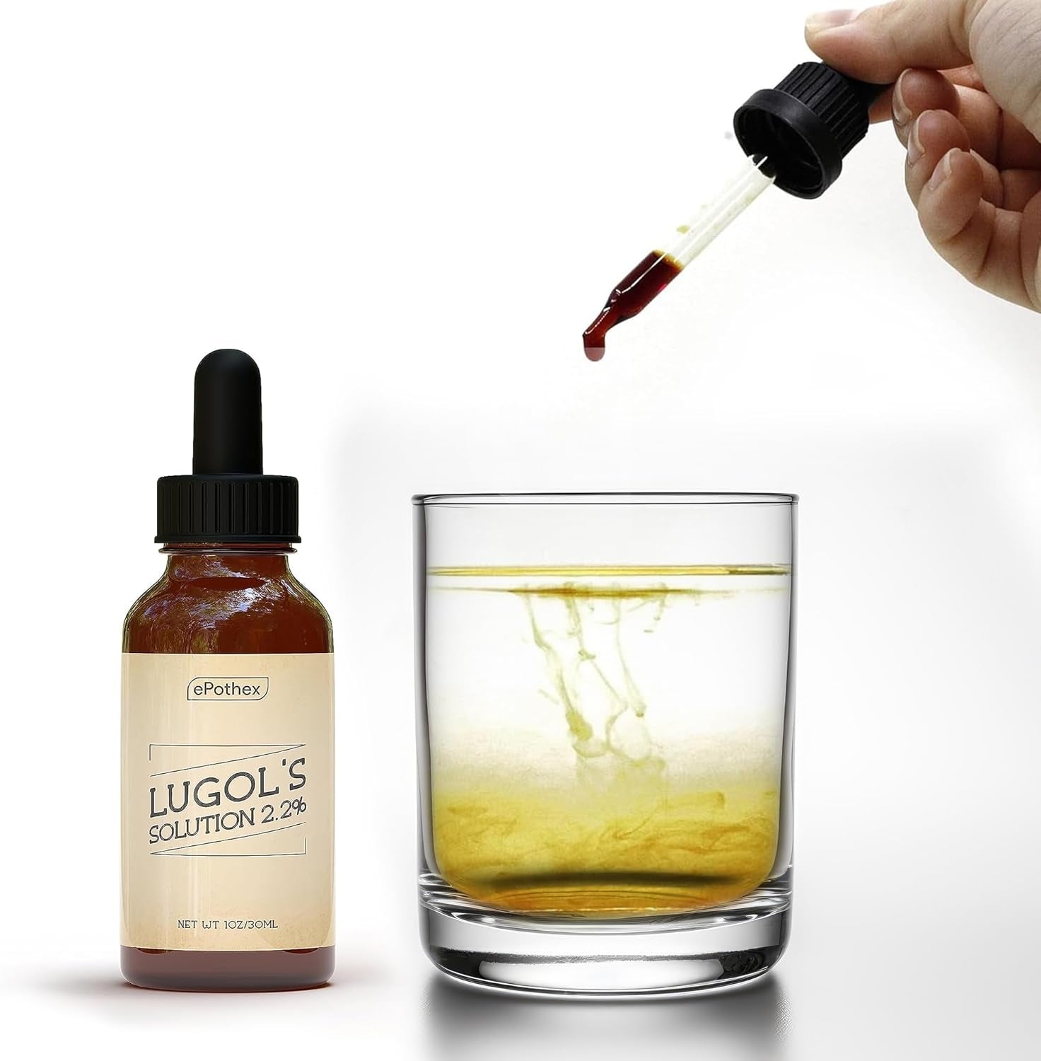Lugol'S Solution 2% 1Oz Glass Dropper Bottle. Contains Potassium Iodide and Iodine, 30Ml