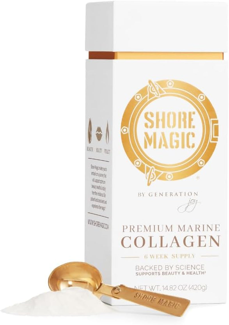 Premium Marine Collagen Powder with Type I II III and IV, Hydrolyzed Peptides for Women and Men, Sustainably Sourced from Wild Fish, Unflavored Certified Halal Kosher - 14.82 OZ Canister