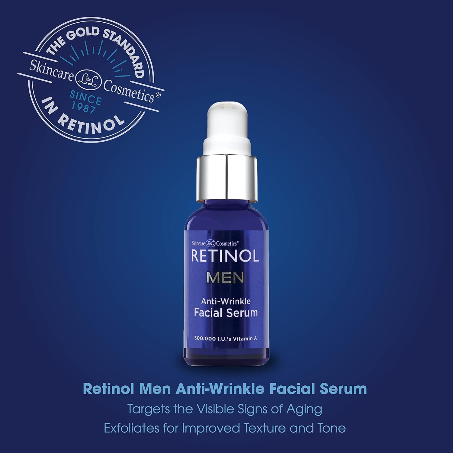 Retinol Men’S Anti-Wrinkle Facial Serum – the Original Retinol Anti-Aging Men’S Formula for Younger Looking Skin – Vitamin-Enriched to Smooth Fine Lines & Wrinkles, Improve Tone & Promote Firmness 