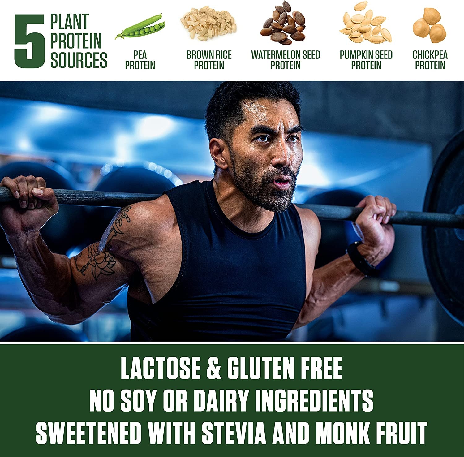 Dymatize Vegan Plant Protein, Creamy Chocolate, 25G Protein, 4.8G Bcaas, Complete Amino Acid Profile, 15 Servings