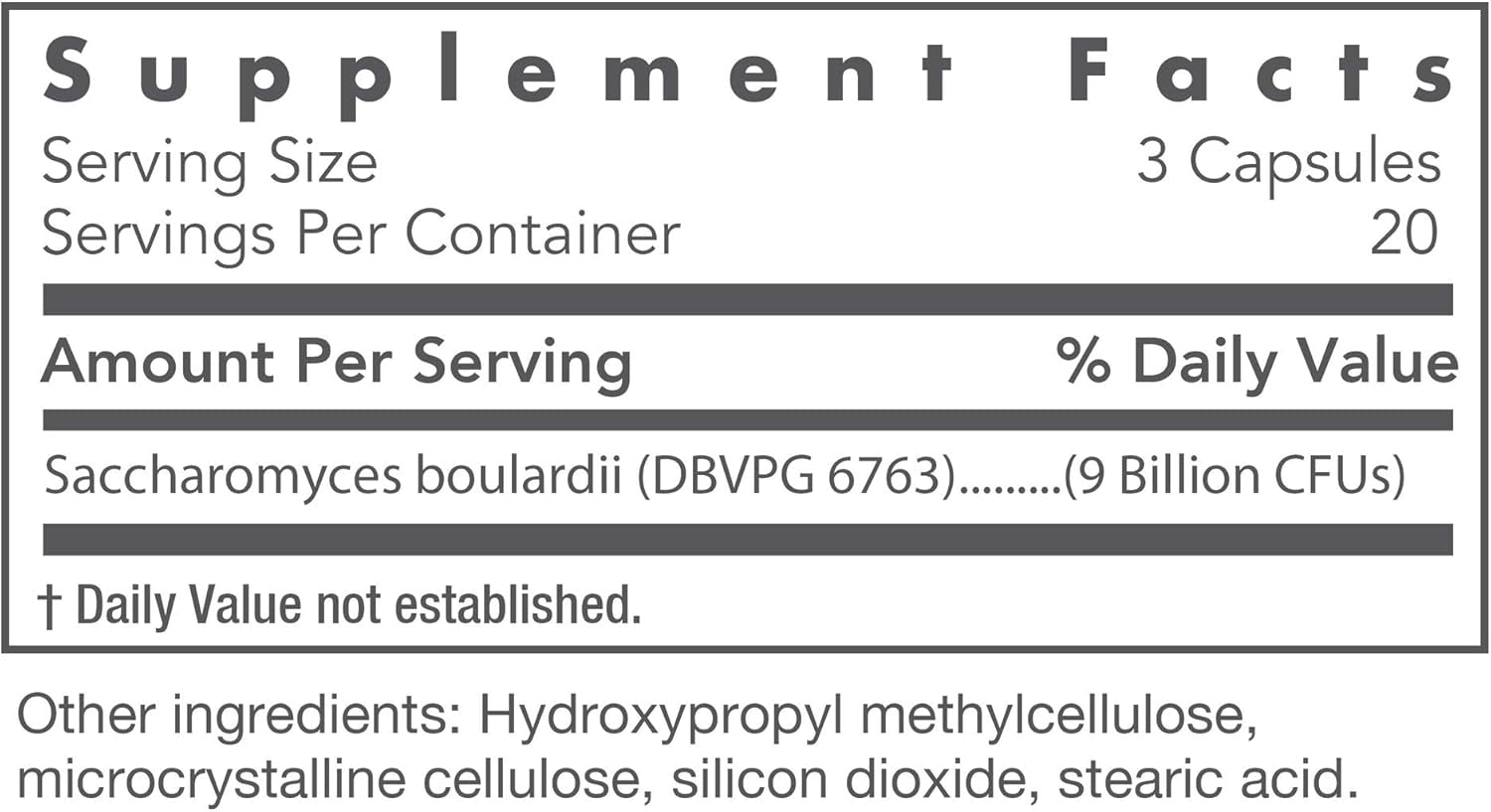 Nutricology Saccharomyces Boulardii Probiotic Supplement - S. Boulardii Probiotic Yeast 450Mg, Friendly Probiotic Establishment, GI Tract Support - 120 Count