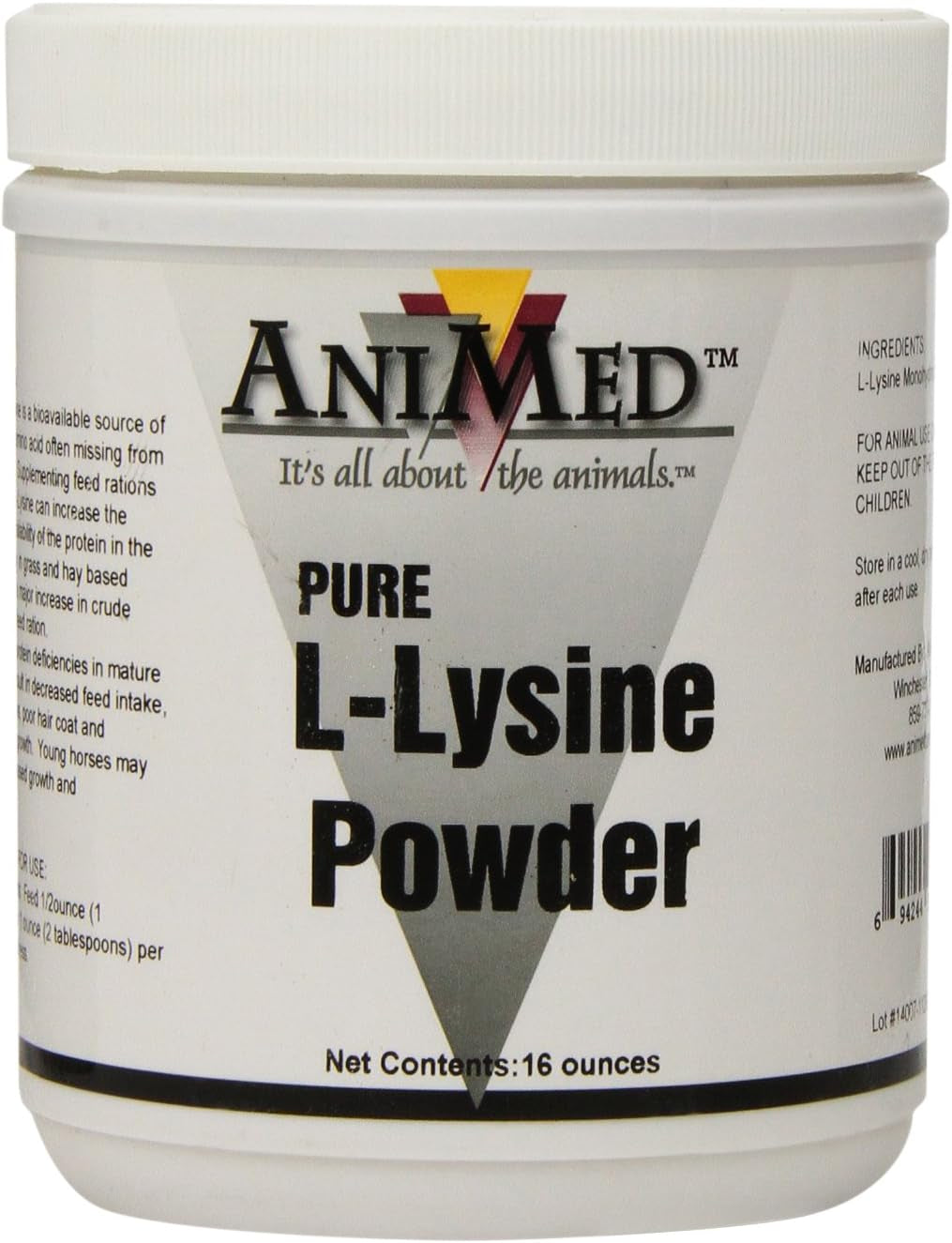 Animed L-Lysine for Horses, 16-Ounce