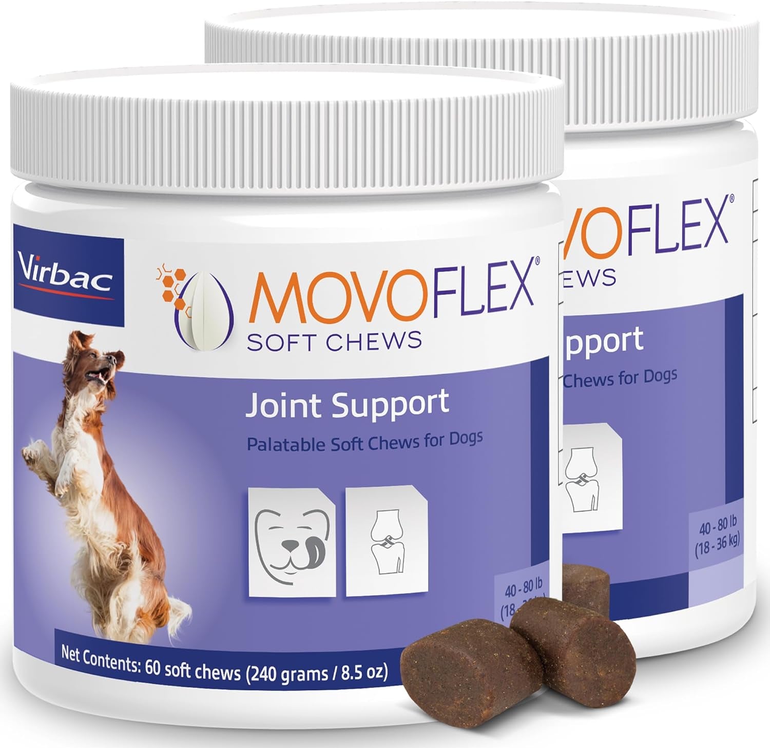 Joint Support Supplement for Dogs - Hip and Joint Support - Dog Joint Supplement - Hip and Joint Supplement Dogs - 60 Soft Chews for Large Dogs (By Virbac)