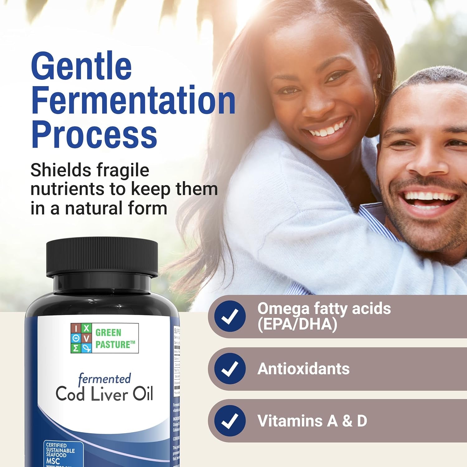 Fermented Cod Liver Oil Orange Flavor 120 Caps