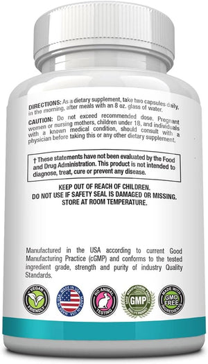Approved Science Bladdersyl - Urinary Incontinence, Bladder Support - High Absorption - 180 Capsules - 3 Month Supply - Vegan