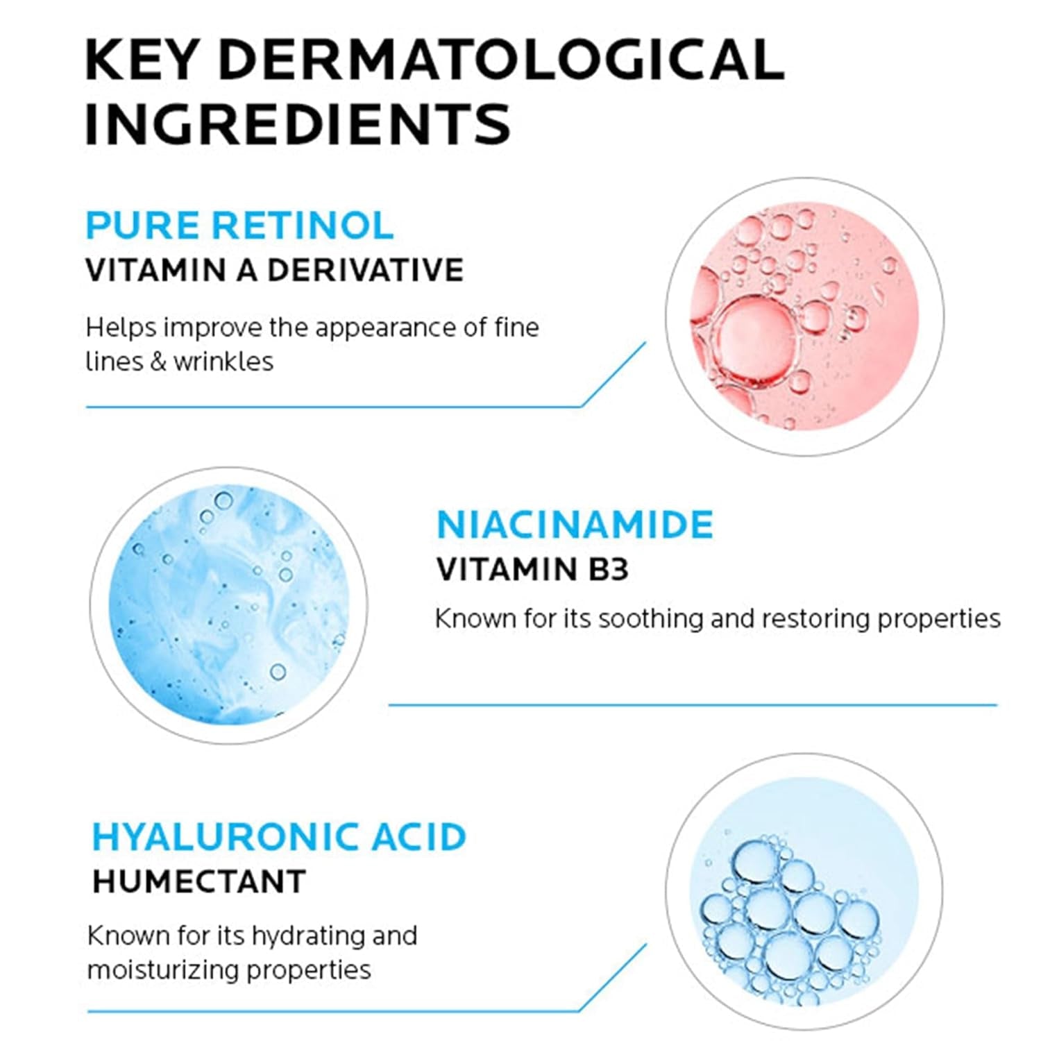 La Roche-Posay Pure Retinol Face Serum with Vitamin B3. anti Aging Face Serum for Lines, Wrinkles & Premature Sun Damage to Resurface & Hydrate. Suitable for Sensitive Skin, 1.0 Fl. Oz 