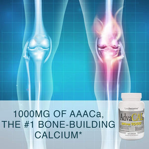 Lane Innovative - Advacal Ultra 1000, Bone Building Calcium, Including Vitamin D3 and Magnesium, Easy Absorption (40 Servings)