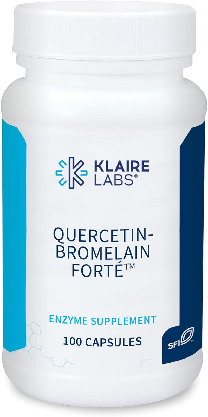 Klaire Labs Quercetin-Bromelain Forte - Immune & Seasonal Support Enzymes with Pancreatic, Proteolytic, Bromelain, Papain Enzymes & Bioflavonoids (100 Capsules)