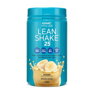 GNC Total Lean | Lean Shake 25 Protein Powder | High-Protein Meal Replacement Shake | Banana | 16 Servings