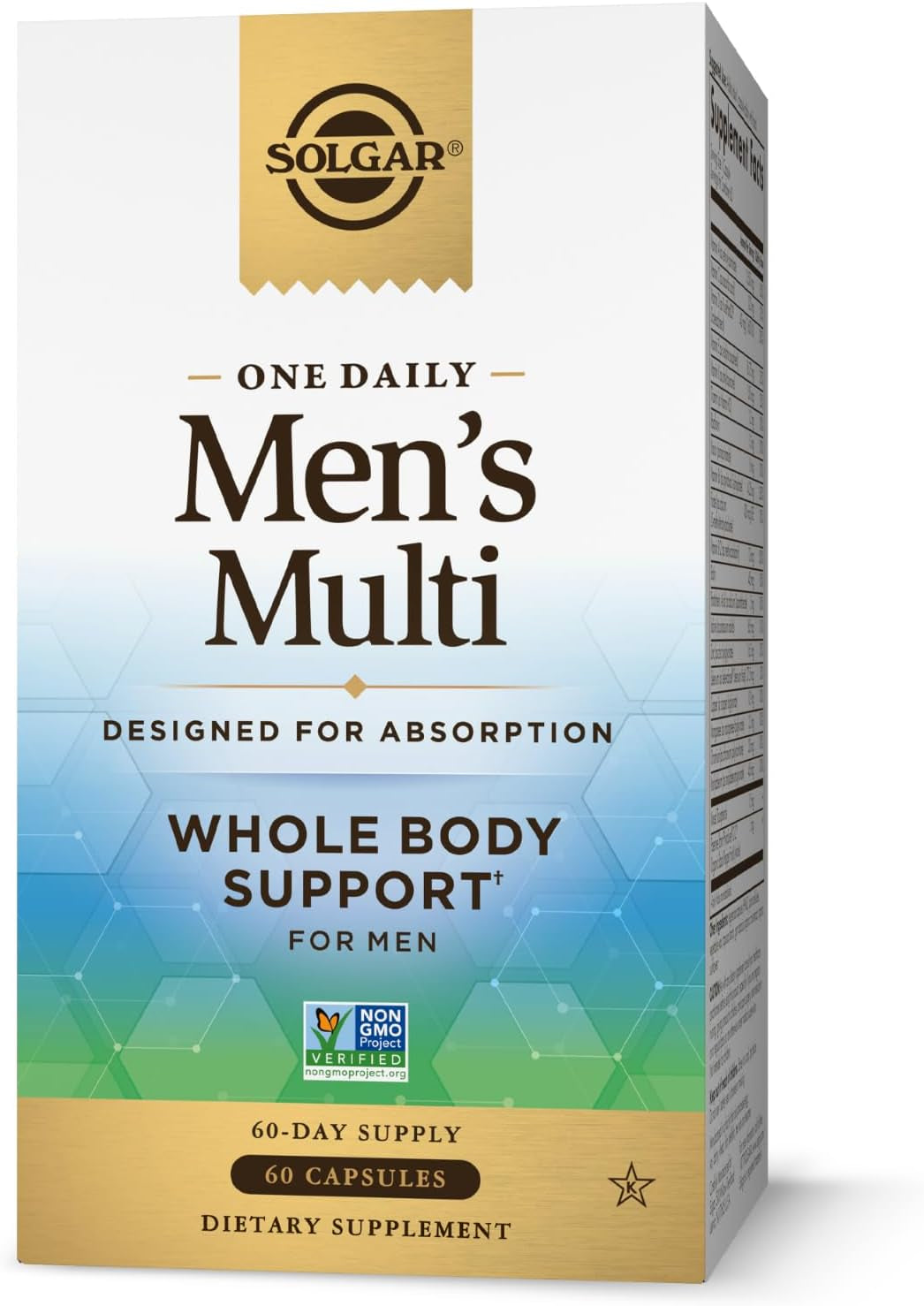 Solgar One Daily Men'S Multivitamin Whole Body Support Supplement, Highly Absorbable Delayed Release One Daily Multi Vitamin Capsules for Men - Immune 