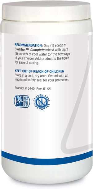 Biofiber Complete - 10 Whole Food Fibers (Organic & Non-Gmo), 5G of Fiber per Serving, Easy-To-Mix Powder, Prebiotic Gut Support 15.9 Oz 