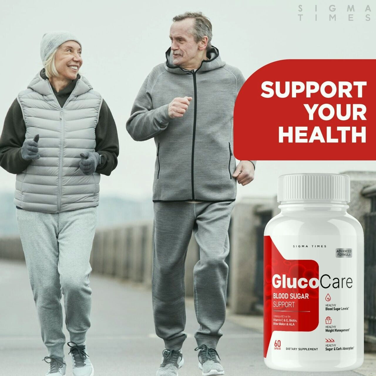 (1 Bottle) Glucocare Dietary Supplement, Gluco Care Supports Inflammation Pills
