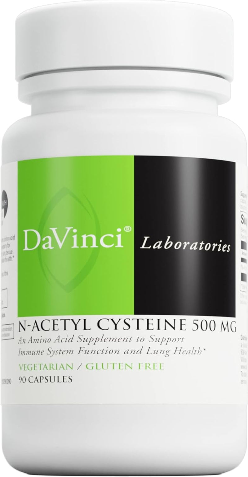 Laboratories - N-Acetyl Cysteine 500 Mg - an Amino Acid Supplement to Support Immune System Function and Lung Health - Vegetarian, Gluten-Free - 90 