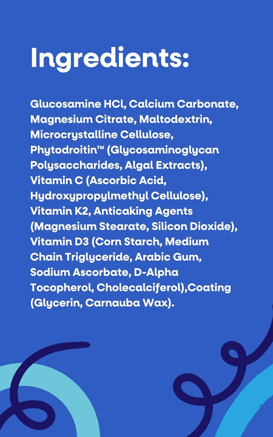 Bone Care Bone Health Supplements - Phytodroitin, Glucosamine, Vitamin D3 K2 & Calcium Supplement – Cartilage, Muscle & Joint Support Supplement – Vegan Bone Strength (60 Count)