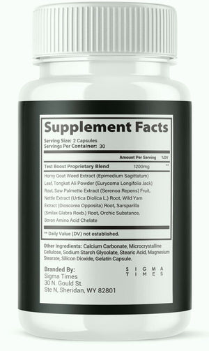 Wild Stallion Pro Performance Supplement for Men, Male Support Pills 60Ct 