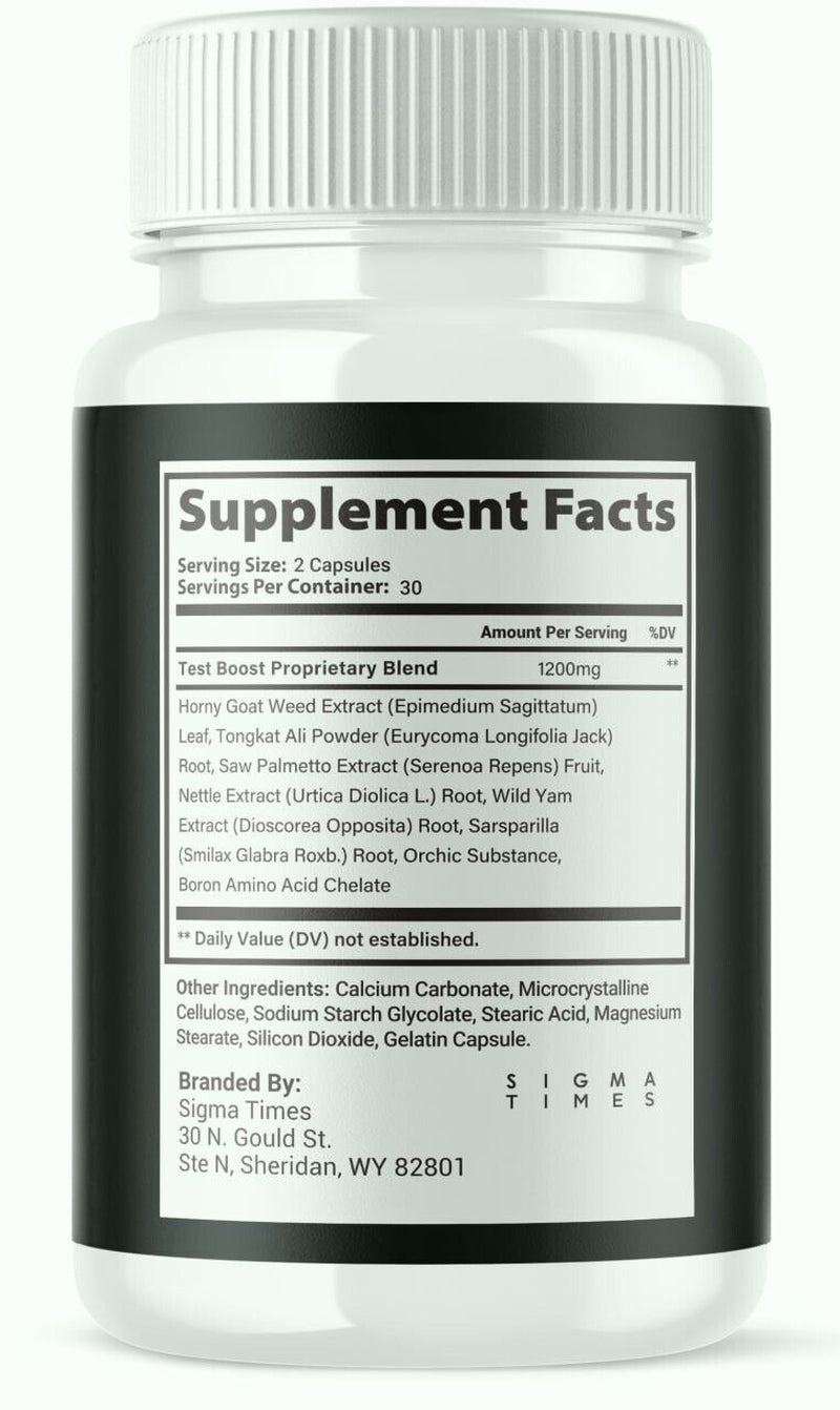 Wild Stallion Pro Performance Supplement for Men, Male Support Pills 60Ct 