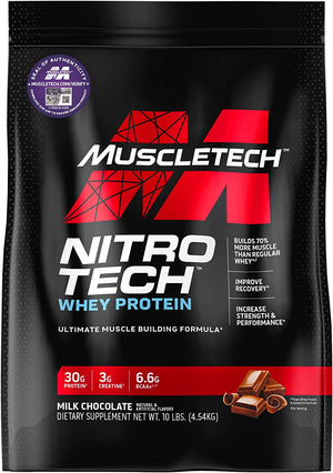 Muscletech Whey Protein Powder Nitro-Tech Whey Protein Isolate & Peptides & Nitro-Tech Whey Protein Powder Isolate & Peptides