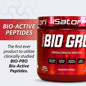 Isatori Bio-Gro Vanilla Ice Cream (60 Servings) & Bio-Active Whey Protein Powder Unflavored (30 Servings)
