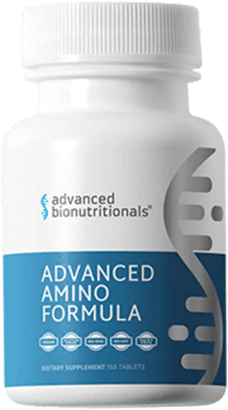 Advanced Amino Formula Tablets, Amino Acid Supplement, Build Muscle, Post Workout Recovery, Energy, Stamina, Non-Gmo, Gluten Free, Dairy Free, Vegan 